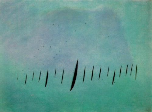 lucio fontana,musée d'art moderne