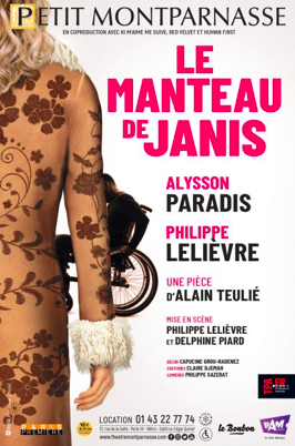 philipe lelièvre,alysson paradis,petit montparnasse,theatre montparnasse,alain teulié,le manteau de janis