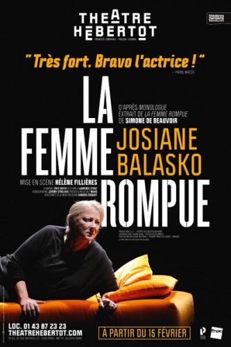 josiane balasko,simone de beauvoir,theatre hebertot