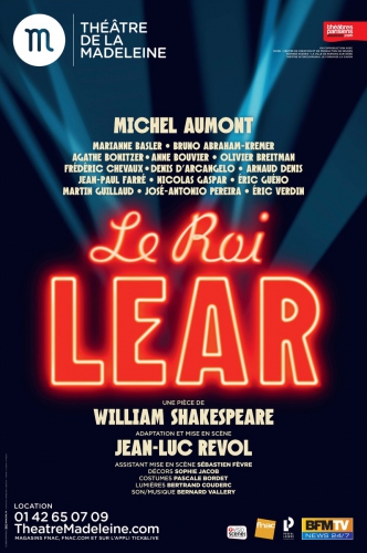 shakespeare,michel aumont,jean-luc revol,anne bouvier,marianne baslee,agathe bonitzer,jean-paul farré,bruno abraham-kremer,théâtre de la madeleine